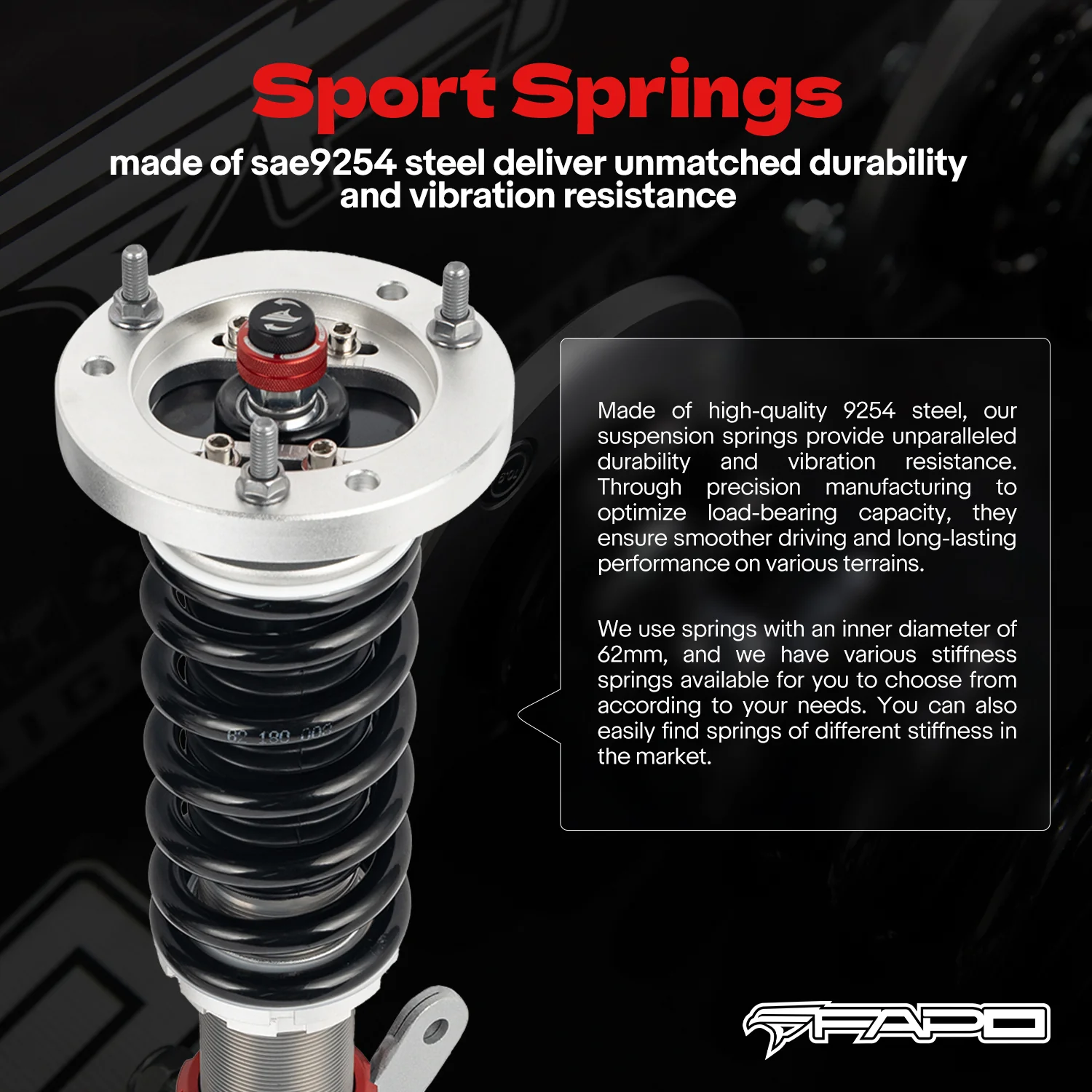 32-Level Damping Coilover for BMW 1 Series E82 2011 &BMW M3 E90/E92/E93 2007-2013 PF016430 - Image 5