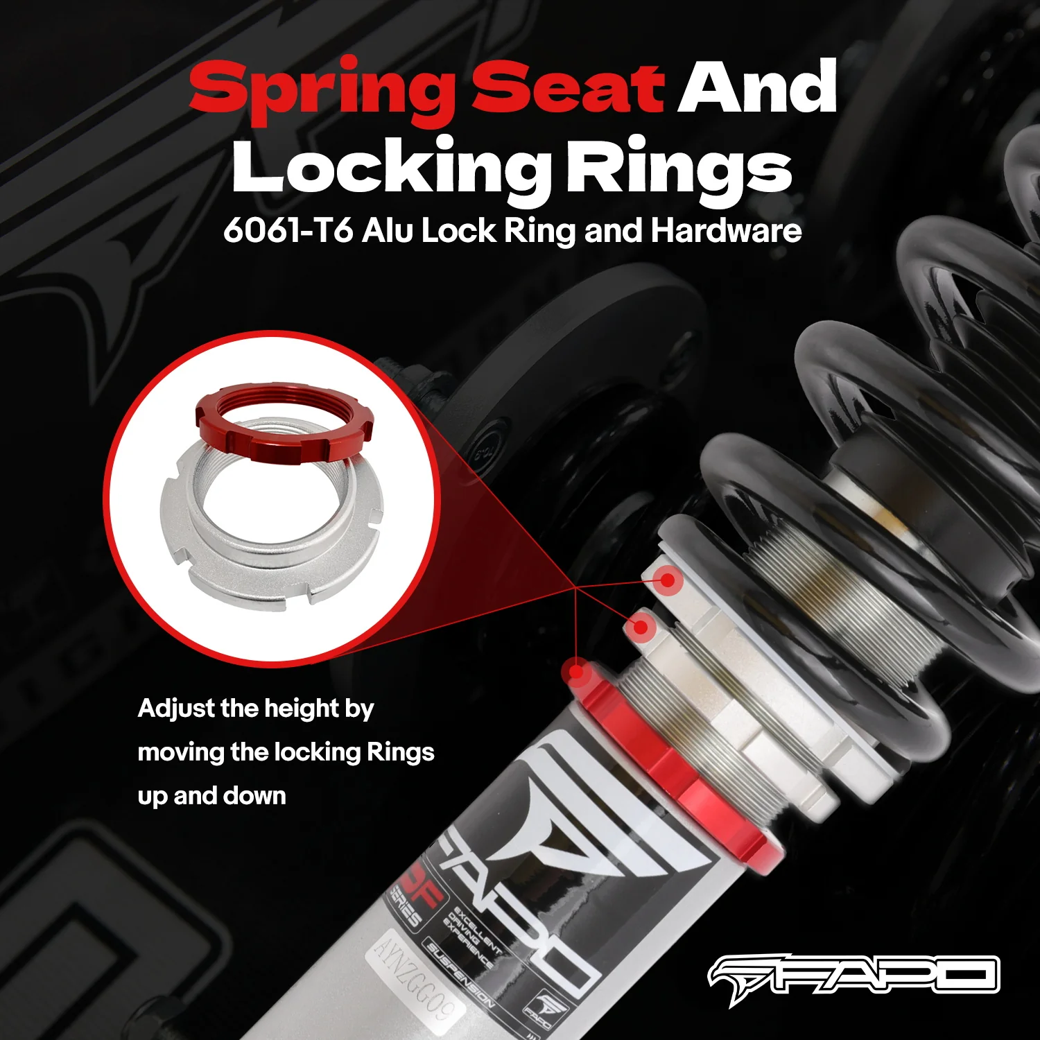 32-Level Damping Coilover for 2006-2011 Honda Civic Si EX LX Sedan PF002030 - Image 8