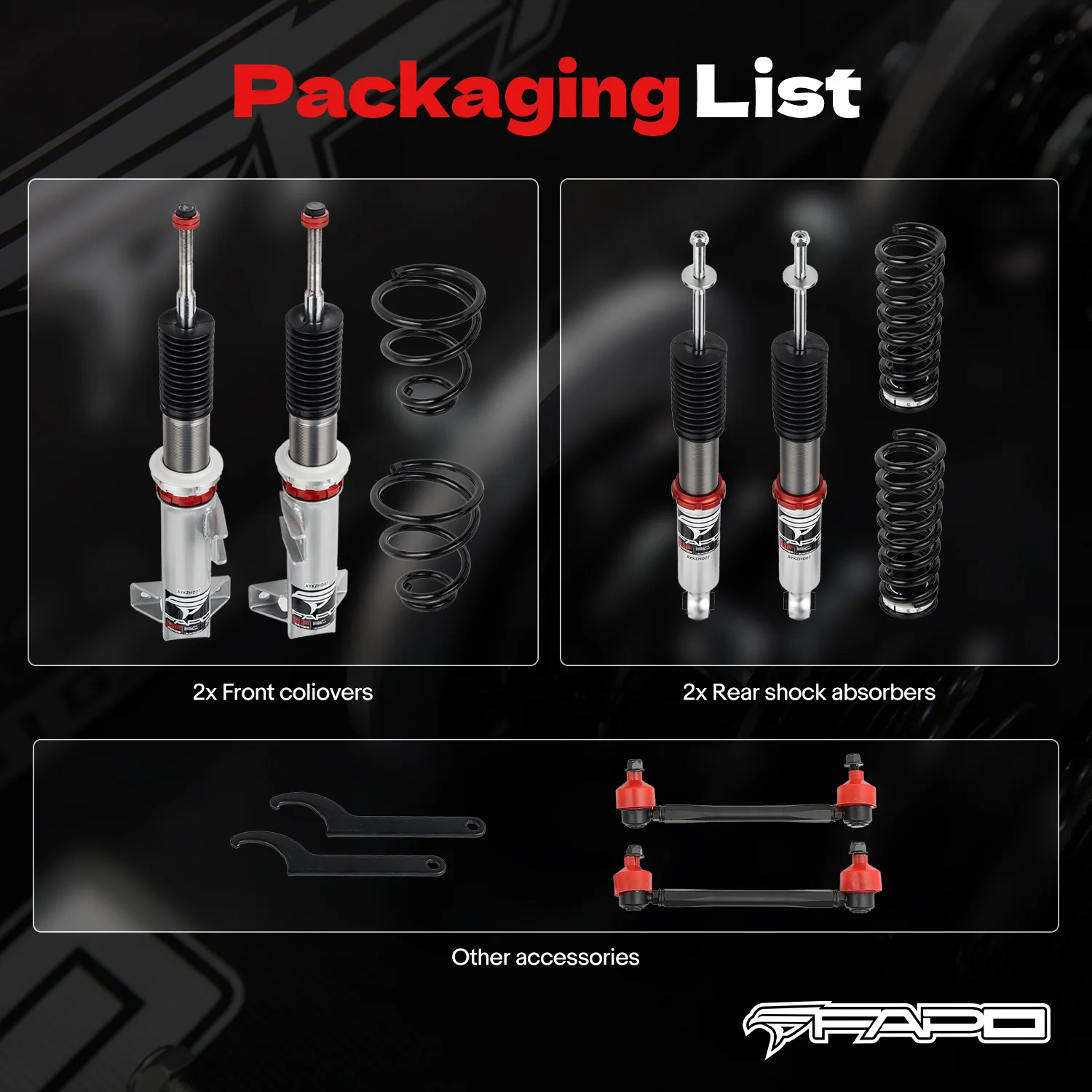 32-Level Damping Coilover For Chevrolet Camaro 5th Gen 2010-2015 PF009530 - Image 9