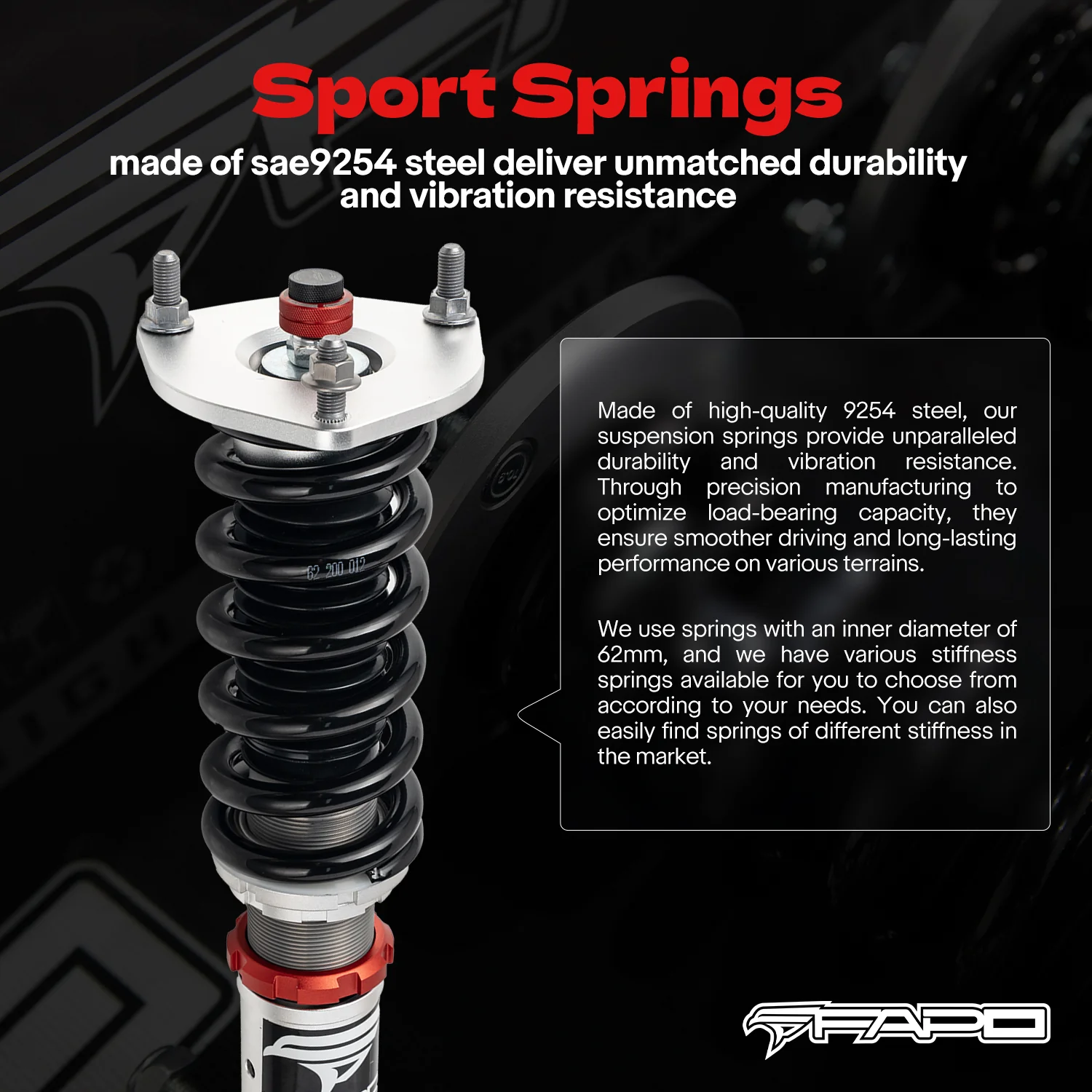 32-Level Damping Coilover For Infiniti G35X AWD V36 / G37X AWD / Q60 AWD V36/CV36 PF008630 - Image 7