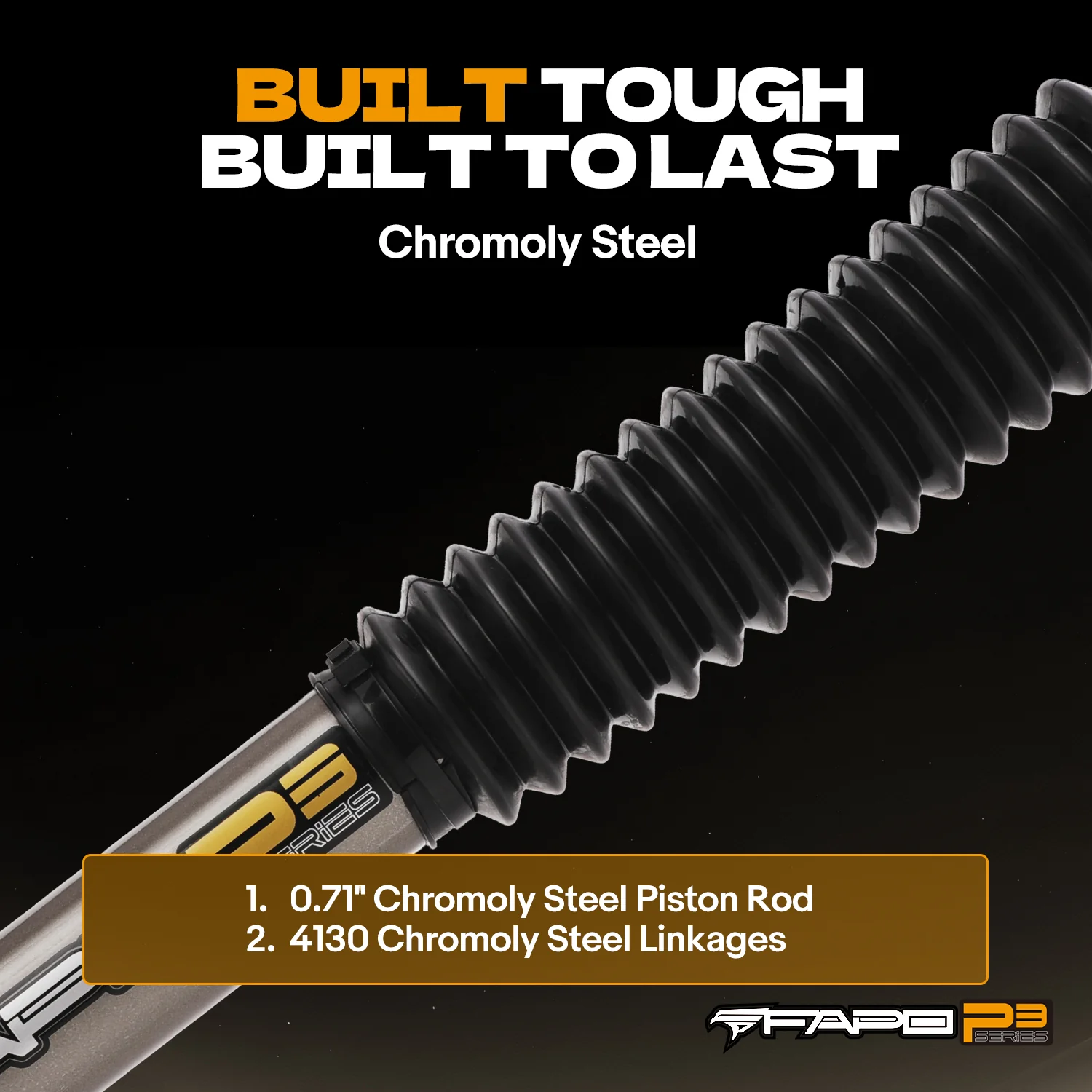 P3 Off-road Front Shock for Ford F-250 Super Duty 4WD 2005-2022, 2-4.5 in Lift PA067830 - Image 7