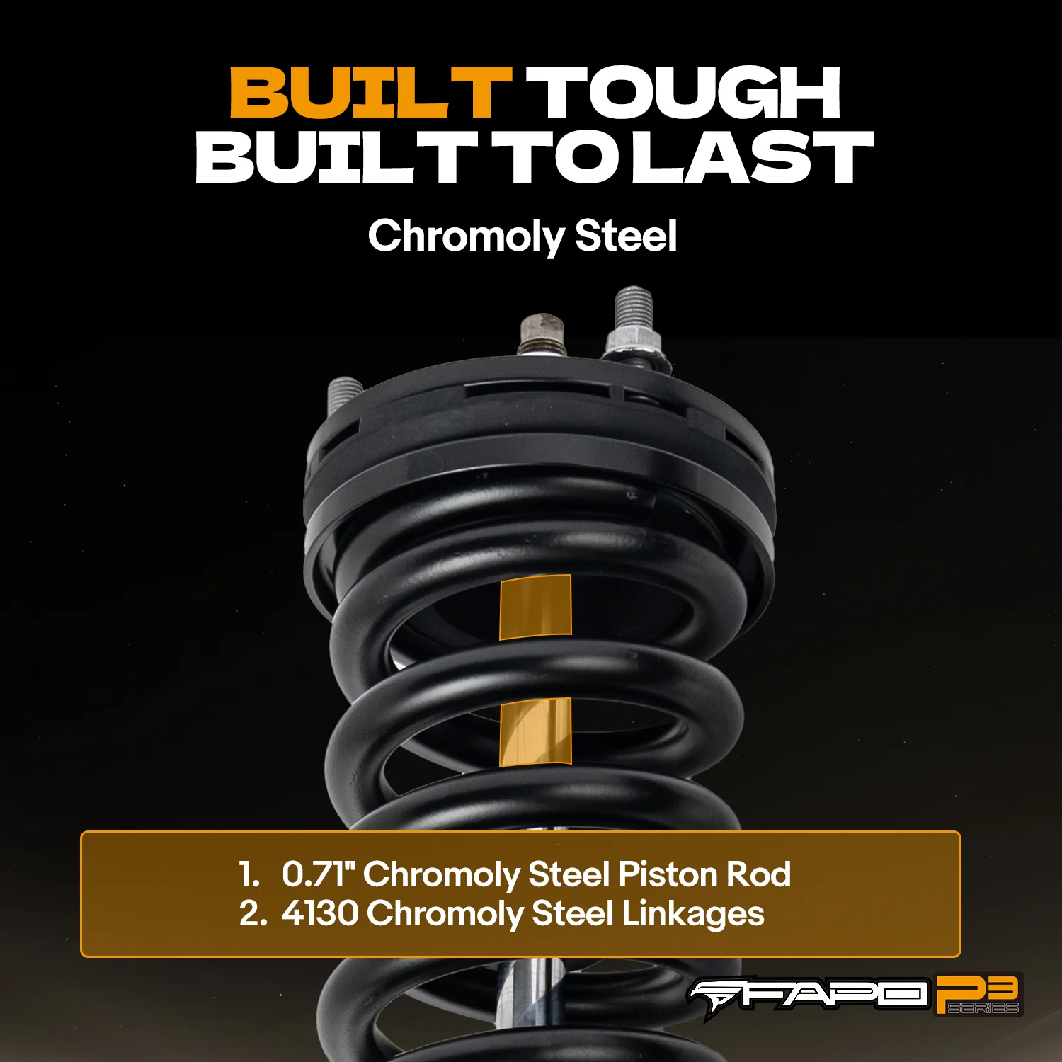 FAPO P3 Off Road 8-Stage Full Set 0-2 in Lift Struts For Toyota Hilux 2006-2025 - Image 7