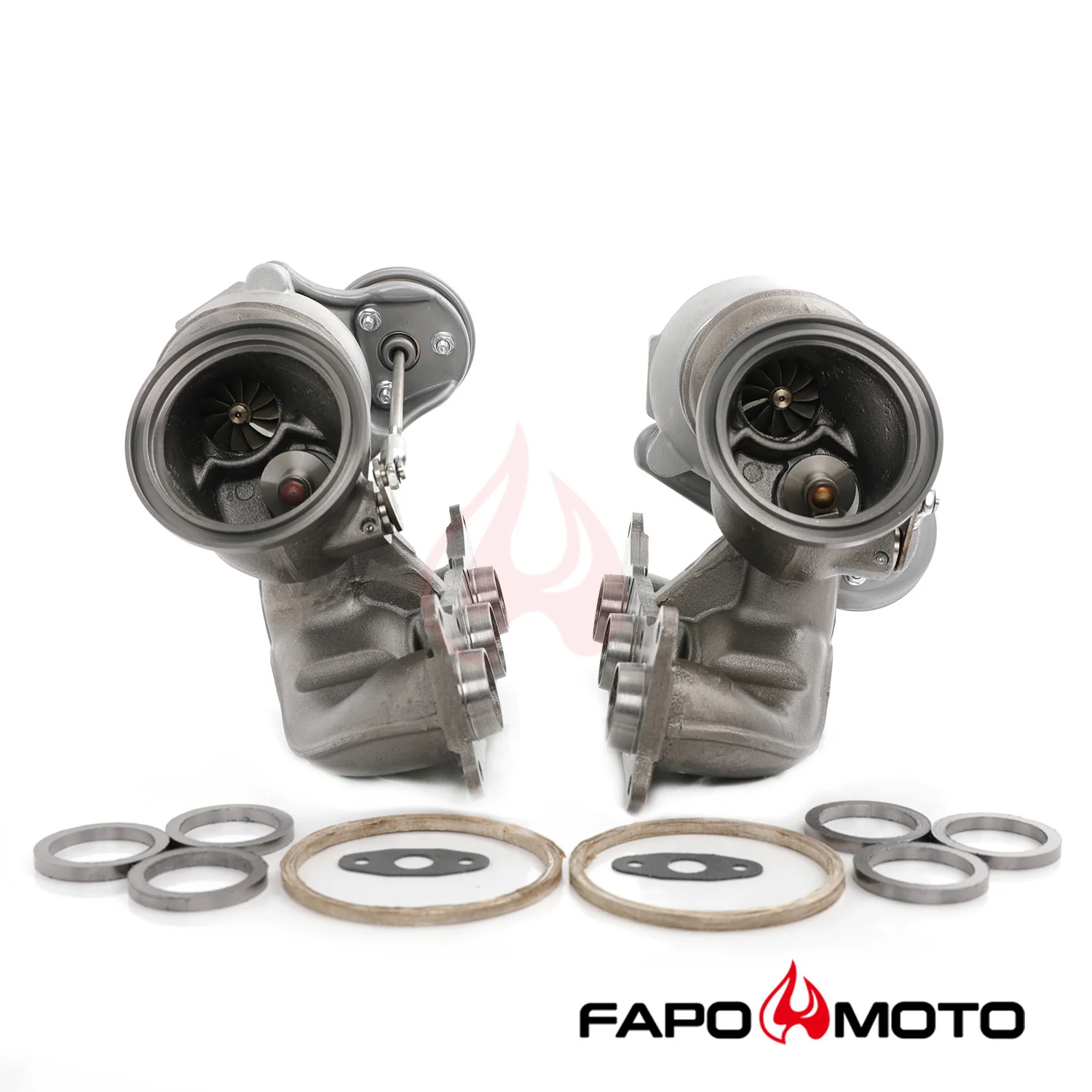 500HP Twin Turbos TD03 for BMW N54 335i 335xi 335is E90 E91 E92 E93 OE design FT100110+FT100120 - Image 3