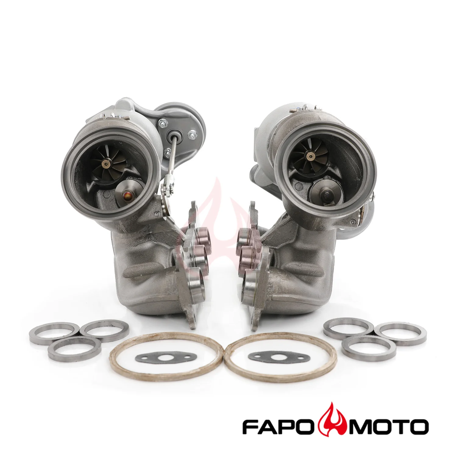 950HP Twin Turbos TD04 19T compatible with BMW N54 335i 335xi 335is E90 E91 E92 E93 3.0L FT100310+FT100320 - Image 3