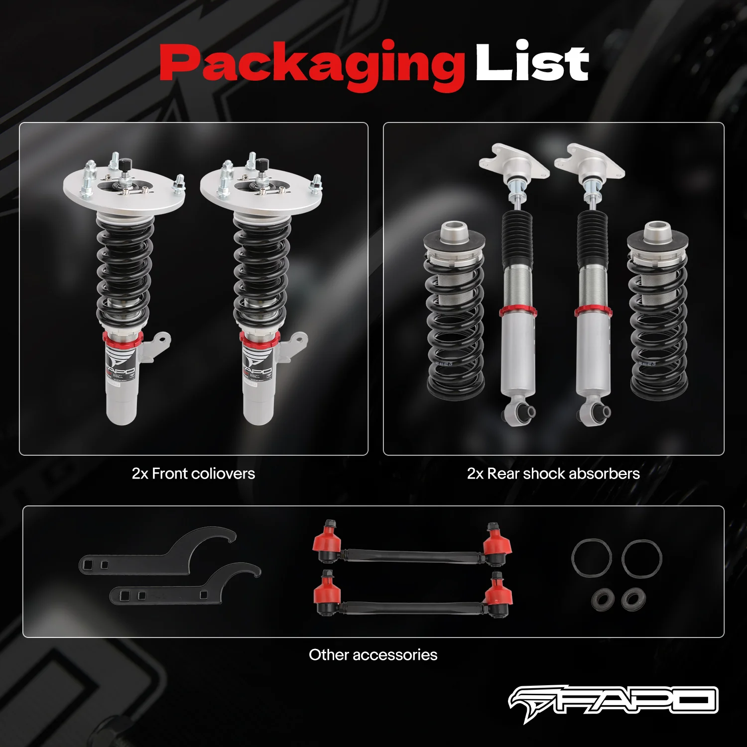 32-Level Damping Coilover for BMW 3-Series F30 328i 335i 2013-2019/BMW 4 Series 2013-2020 PF006530 - Image 11