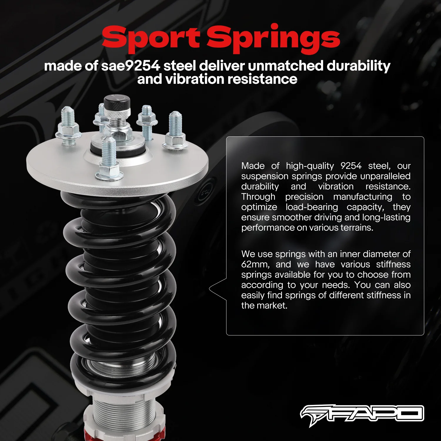 32-Level Damping Coilover for HONDA ACCORD 2003-2007 ACURA TSX 2004-2008 PF012320 - Image 8