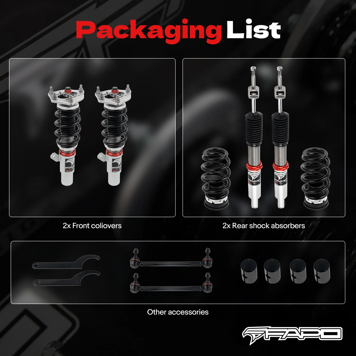 32-Level Damping Coilover for Honda Civic 2016-2025 / Honda Insight 2019-2022/Honda Integra 2022+ PF022730 - Image 12