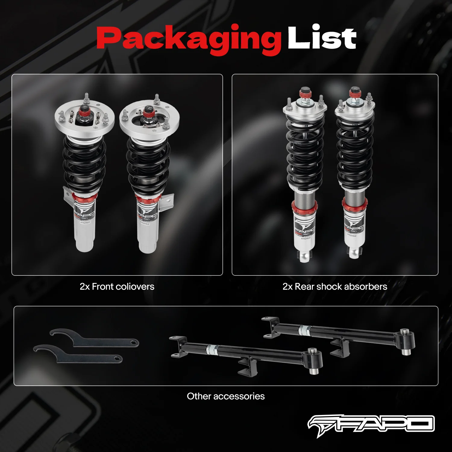 32-Way Adjustable Damping Coilover for BMW 3 Series 4th Gen (Rear Integrated) E46 (non-M) 1997-2006 PF026130 - Image 11