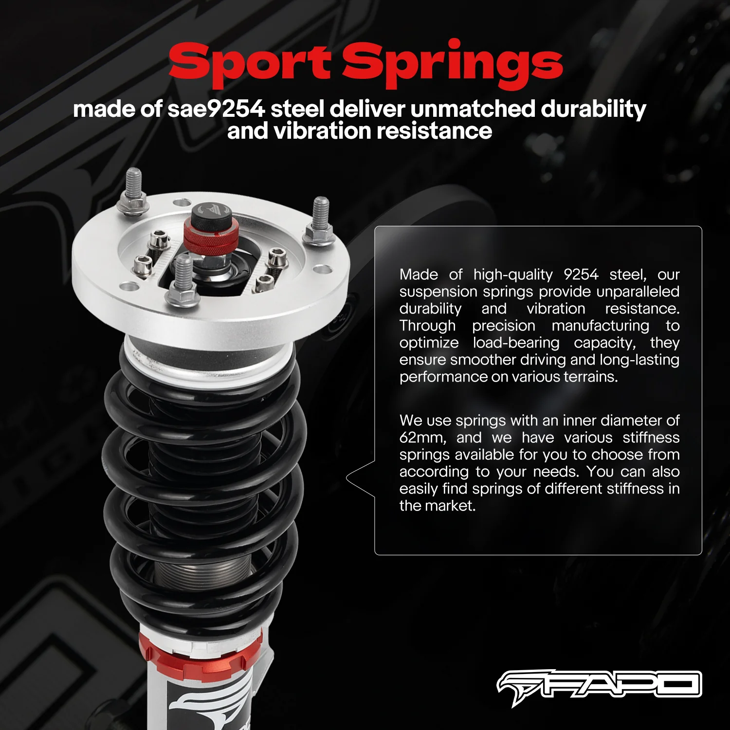 32-Way Adjustable Damping Coilover for BMW 3 Series 4th Gen (Rear Integrated) E46 (non-M) 1997-2006 PF026130 - Image 8