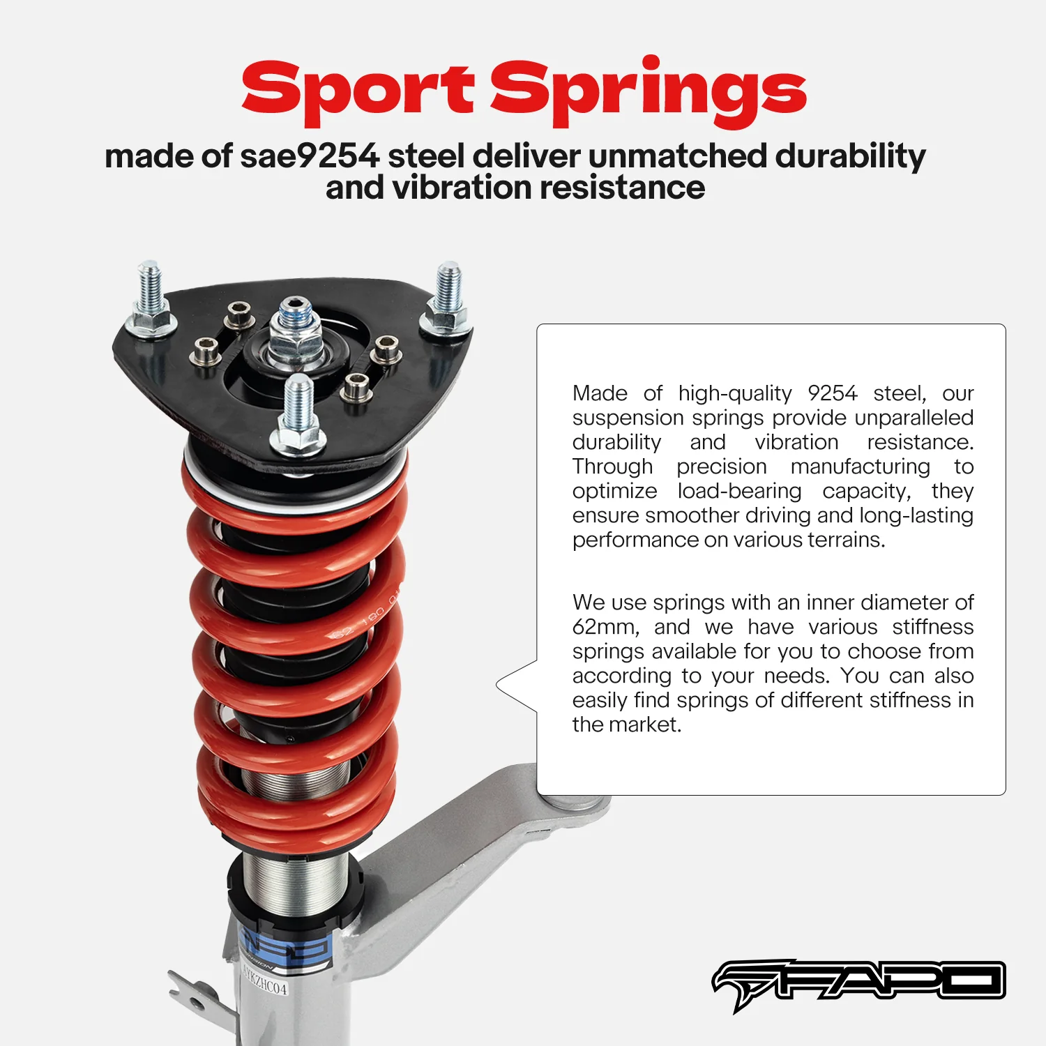 Coilover for Honda Civic & SI 2001 2002 2003 2004 2005 EM2 EP3 PS002110 - Image 5