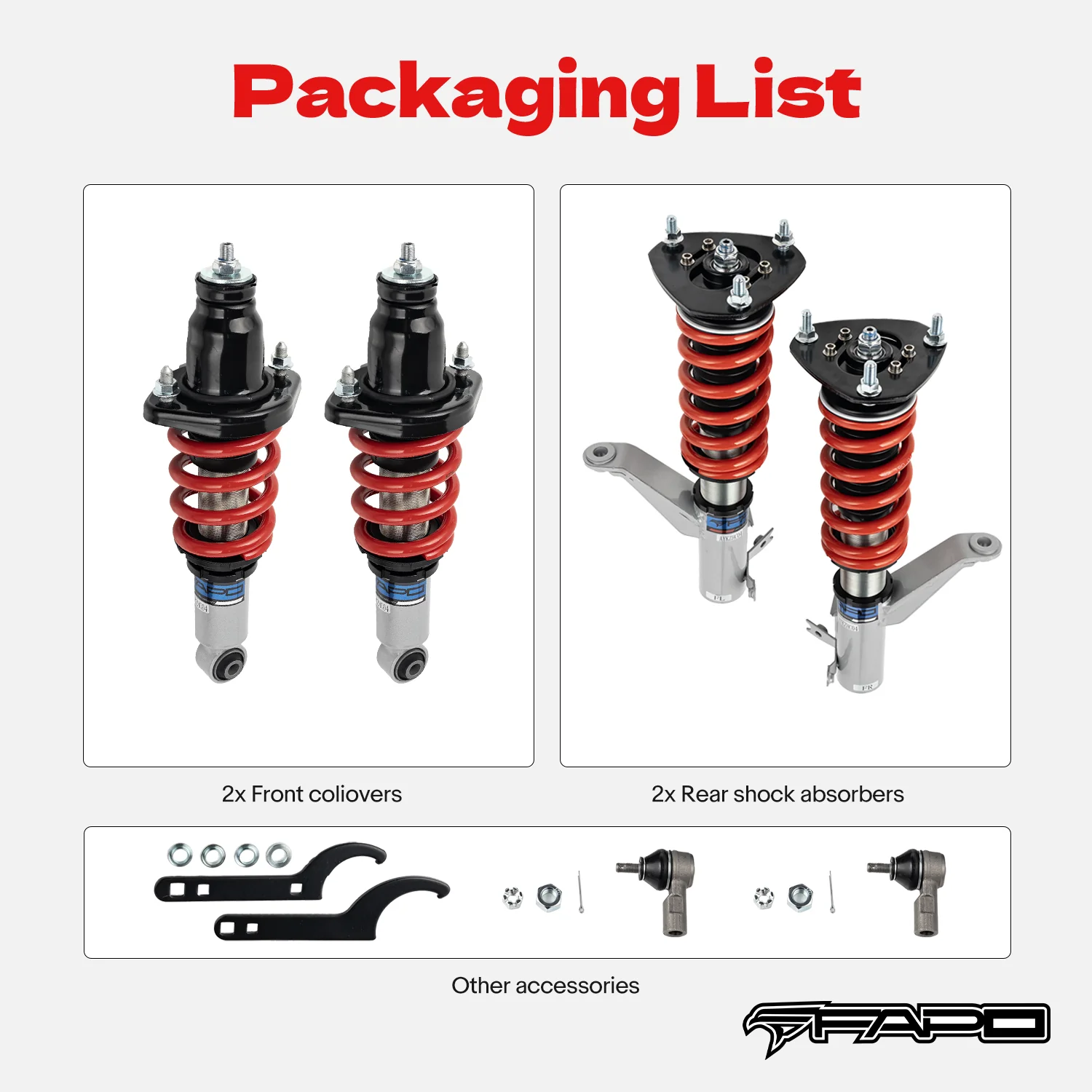 Coilover for Honda Civic & SI 2001 2002 2003 2004 2005 EM2 EP3 PS002110 - Image 9