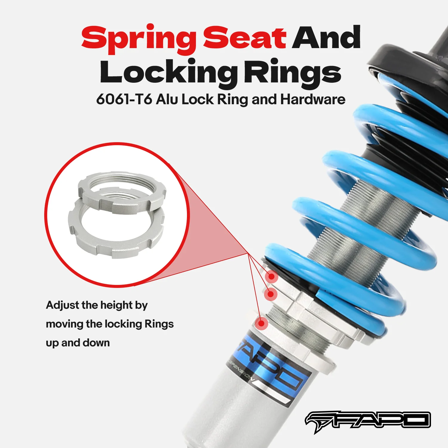 16-Level Damping Coilover for Honda Civic & SI 2001-2005 EM2 EP3 PS002120 - Image 4