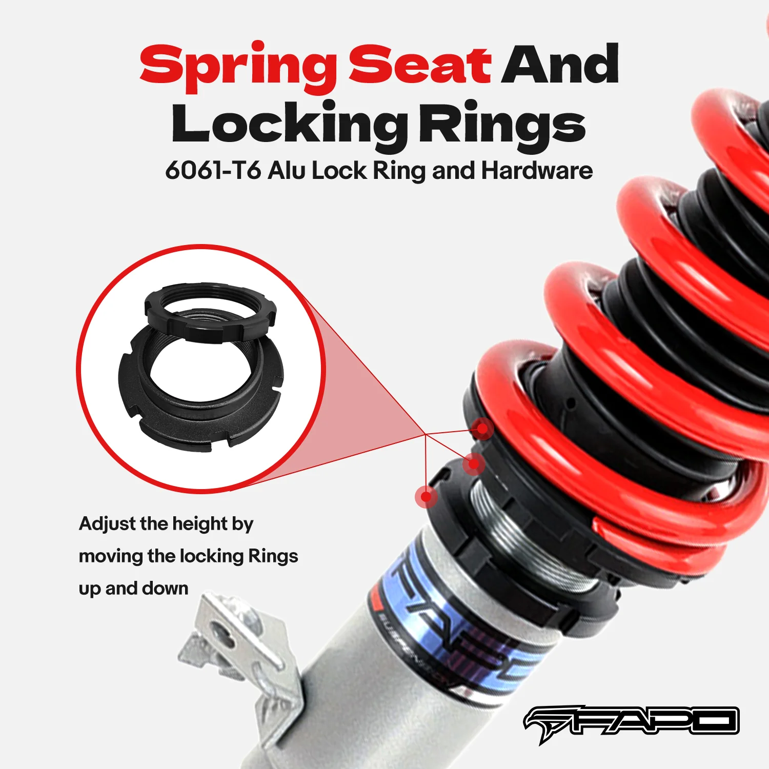 Coilover for Honda Civic 6th Gen 1996-2000 5th Gen 1992-1995 Acura Integra 3rd Gen 1994-2001 PS002410 - Image 5