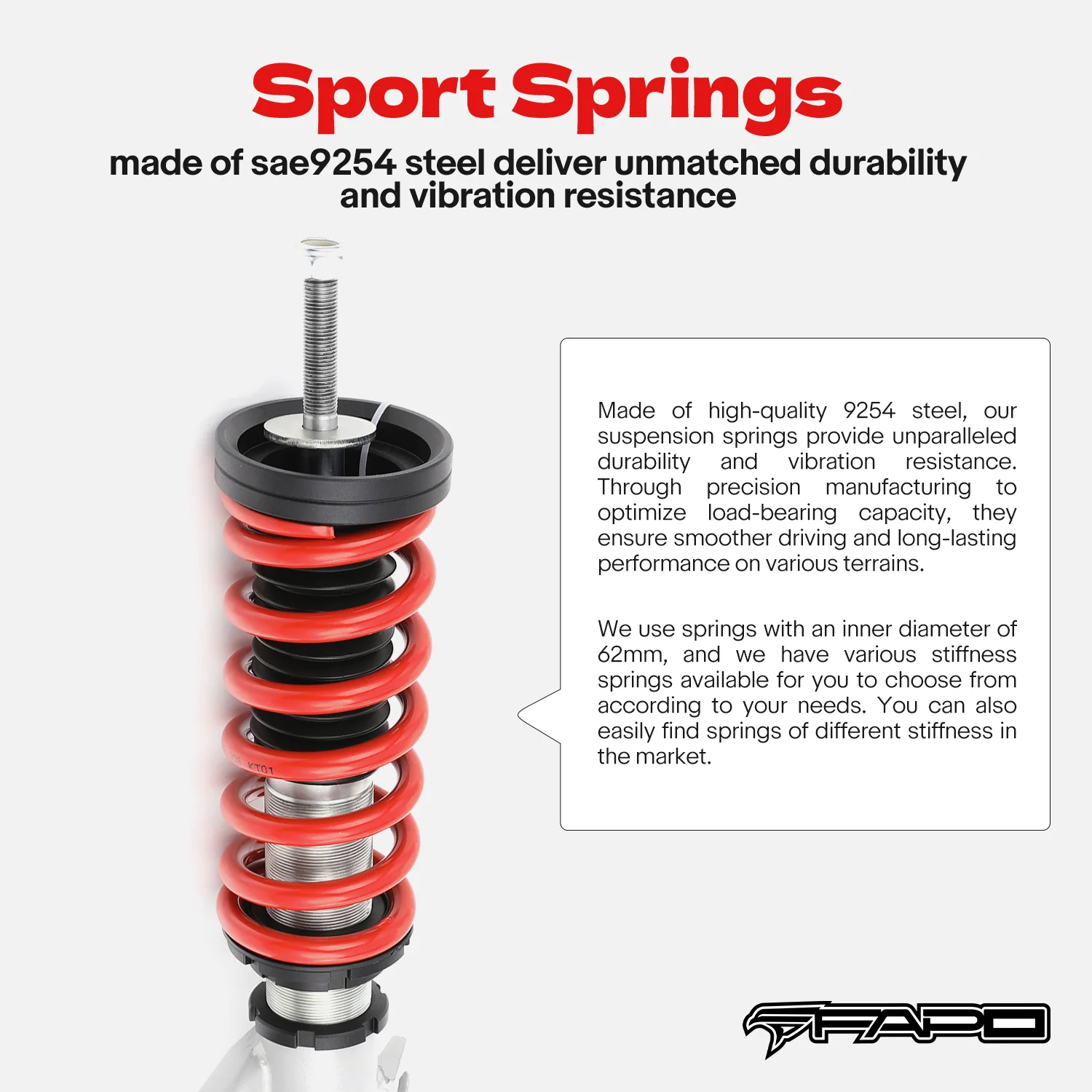 Coilover for Chevrolet Camaro 5th Gen 2010-2015 PS009510 - Image 4