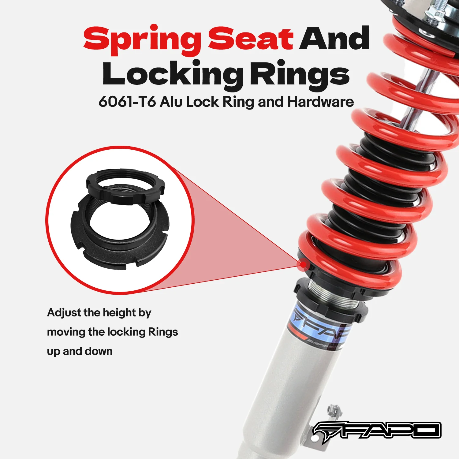 Coilover for Honda Accord 2008-2012 Acura TSX 2009-2014 Shock Absorber PS012410 - Image 5