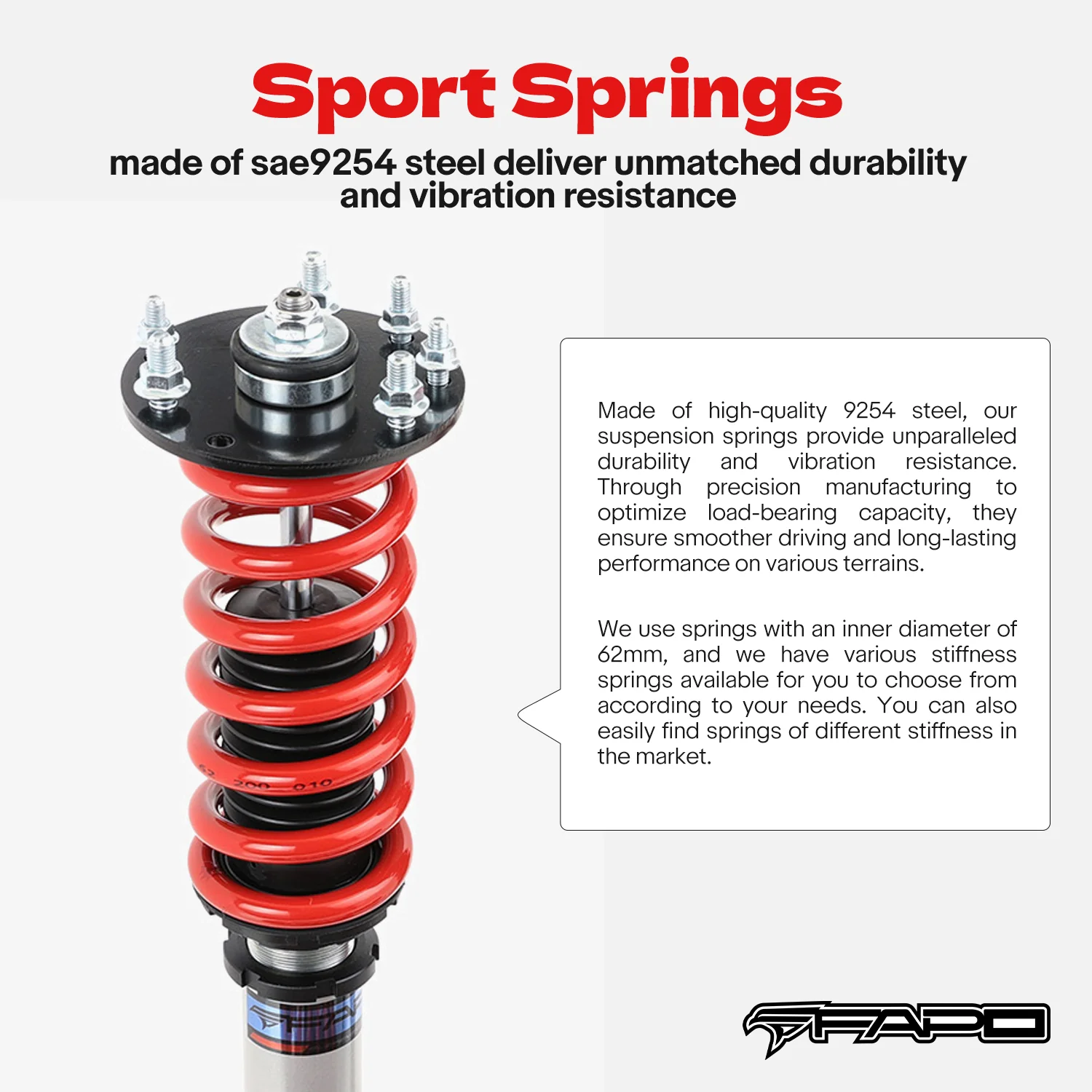 Coilover for Honda Accord 2008-2012 Acura TSX 2009-2014 Shock Absorber PS012410 - Image 7