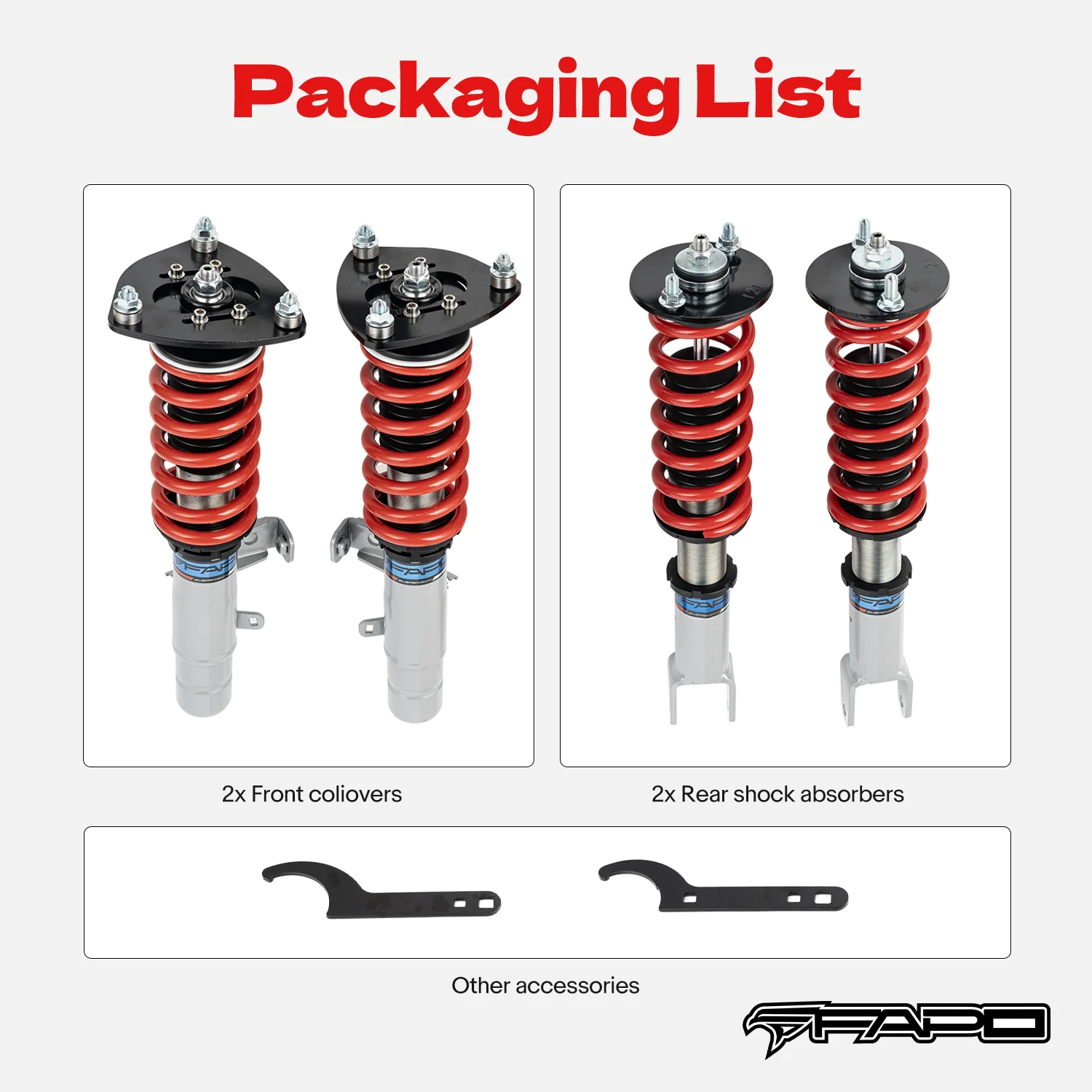 Coilover for Honda Accord 2013-2017 Acura TLX 15-20 PS012610 - Image 12