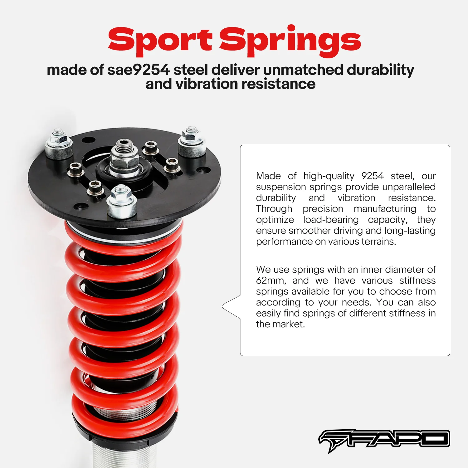 Coilover for BMW M3 E90/E92/E93 2007-2011 Adj Height PS016410 - Image 6