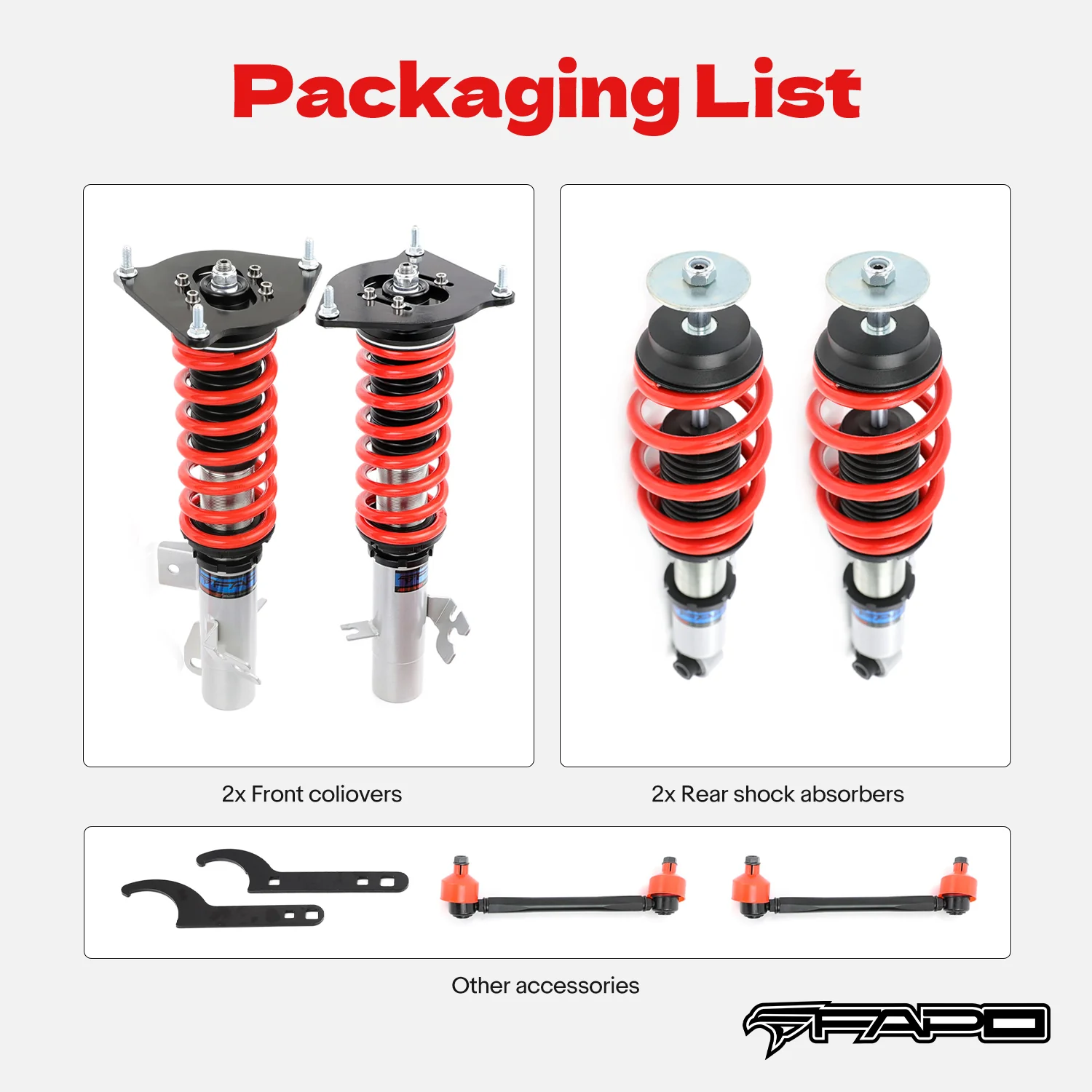 Coilover for Mini Cooper R50 Cooper R53 2002-2008 Adj Height PS016510 - Image 13